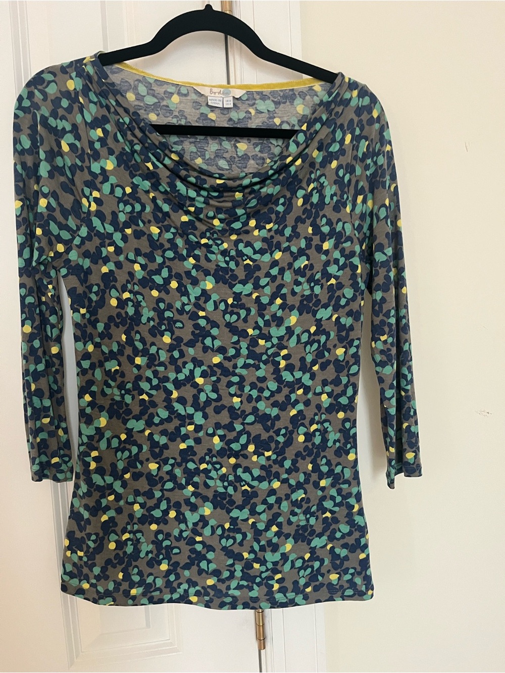 Boden Fun Boatneck Knit Long Sleeve Top